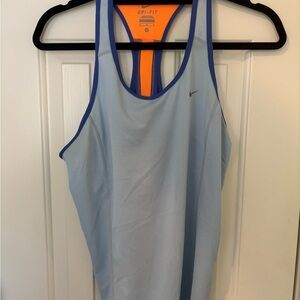 Nike Light Blue Tank with Royal Blue Trim